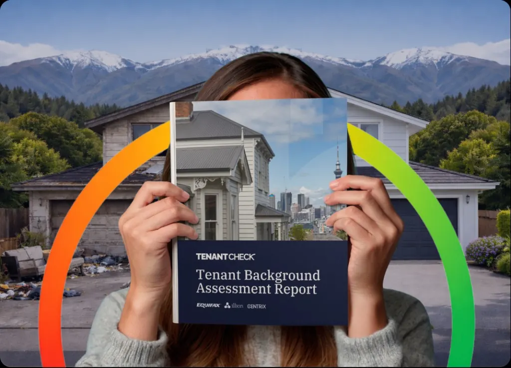 TenantCheck tenant background assessment report — contrasting neglected and well-maintained rental outcomes